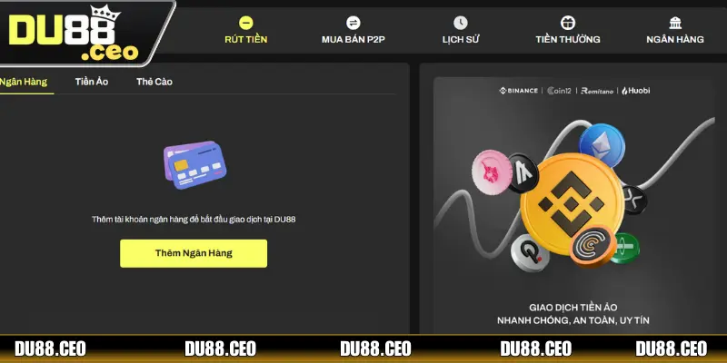 Hướng Dẫn Rút Tiền DU88 Nhanh Gọn, Bảo Mật Tuyệt Đối Những lưu ý để giao dịch thành công